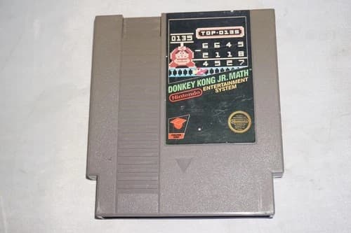 Donkey Kong Jr Math (Nintendo NES) Cart Only