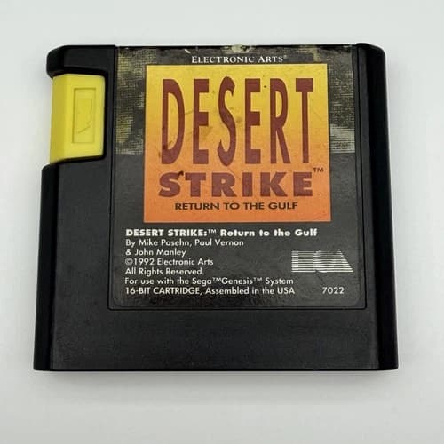 Desert Strike Return to the Gulf Sega Genesis 1992 Cleaned & Tested