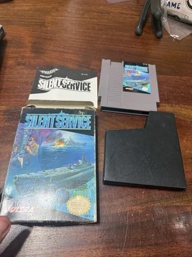 Silent Service Nintendo Entertainment System 1989 NES Complete In Box CIB