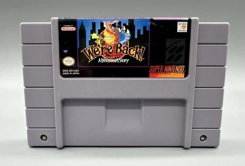 We're Back A Dinosaur's Story (Super Nintendo SNES, 1993) TESTED & WORKS