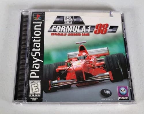 Formula 1 '98 Video Game (Sony PlayStation 1, 1998) CIB Complere TESTED Working