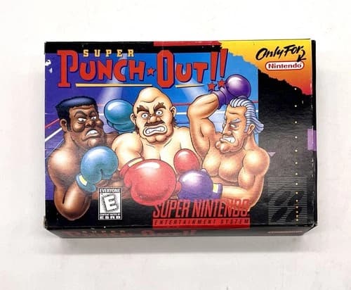 Super Punch Out SNES Game Complete In Box WITH manual Great Condition