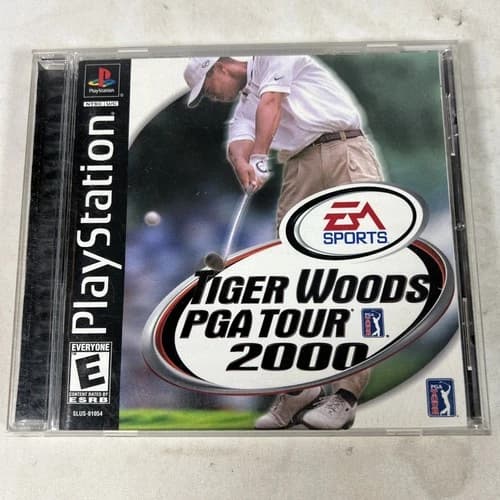 Tiger Woods PGA 2000 - Sony PlayStation 1 PS1 EA Sports Free Shipping