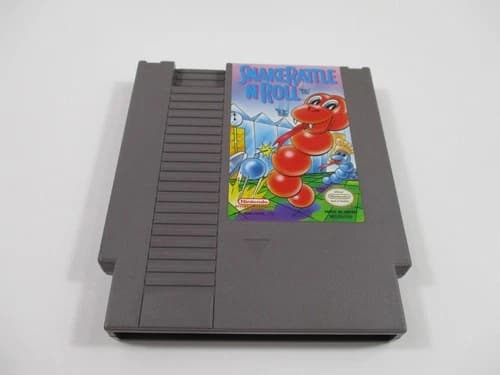 SNAKE RATTLE 'N' ROLL Nintendo NES Game Cartridge Authentic!