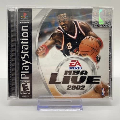 NBA Live 2002 (PlayStation 1, PS1) Complete With Manual