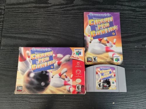 Brunswick Circuit Pro Bowling Nintendo 64 N64 Complete In Box CIB Great Shape