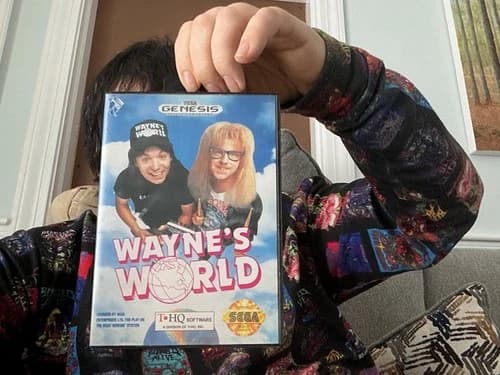 Wayne's World in Original Case with Manual - Sega Genesis - COMPLETE