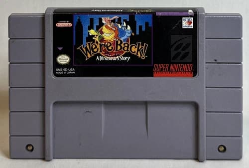 We're Back A Dinosaur Story Game For Super Nintendo-Authentic/Tested