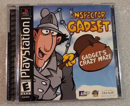 PS1 Game Inspector Gadget: Gadget's Crazy Maze Sony Black Label w/ Registration!