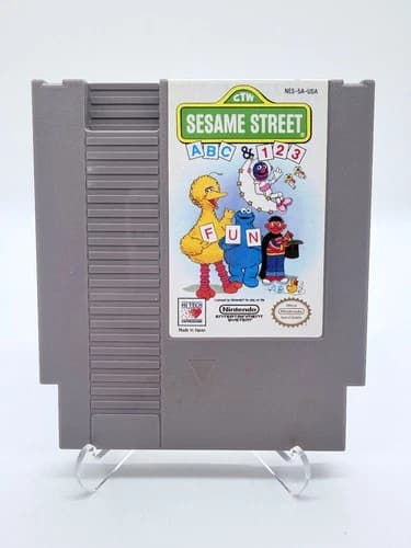 Sesame Street ABC & 123 (Nintendo Entertainment System, 1991) TESTED & WORKS