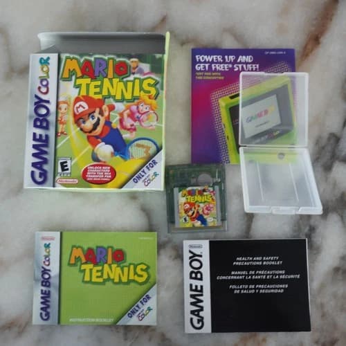 Game Boy Color GBC Mario Tennis CIB VERY GOOD