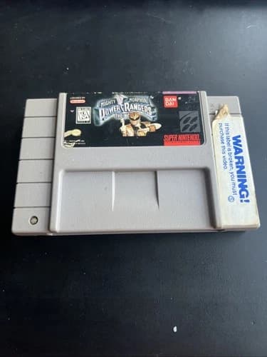 Mighty Morphin Power Rangers: the Movie (Super Nintendo SNES, 1995) Authentic.