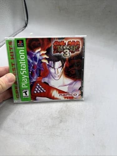 Tekken 3 PS1 Playstation 1 Black Label Tested Working Complete CIB