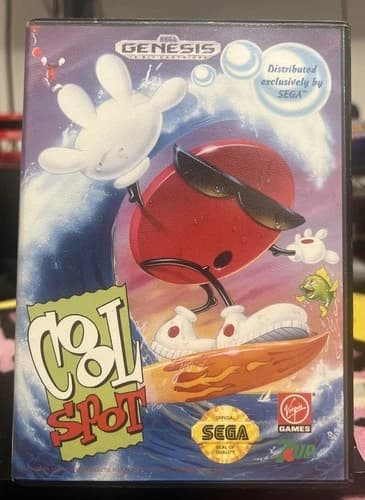 Cool Spot (Sega Genesis, 1993) Authentic Complete w/Manual