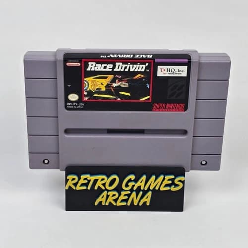 Race Drivin (Super Nintendo SNES) Cartridge