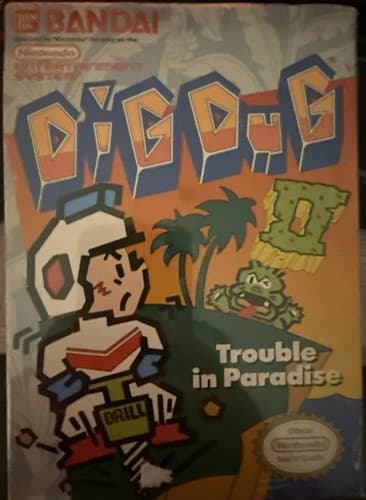 Dig Dug II: Trouble in Paradise (NES, 1989) - CIB - PLEASE READ FULL DESCRIPTION