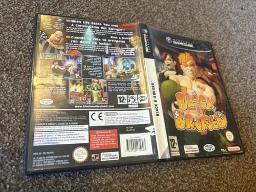 Black And Bruised Rare Insert Misprint Complete Nintendo GameCube Title On Spine