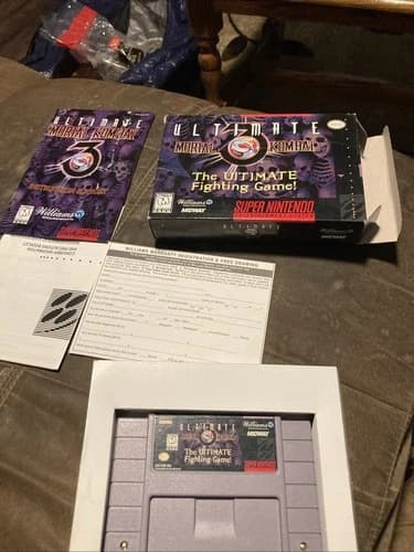 Ultimate Mortal Kombat 3 SNES Super Nintendo CIB Complete Midway Williams Read