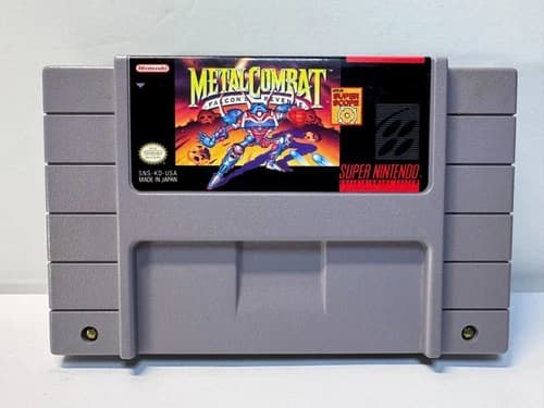 Metal Combat Falcon's Revenge (Super Nintendo SNES, 1993) Authentic. Working.
