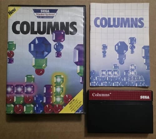 Columns (Sega Master System, 1990) Cib Complete - Tested