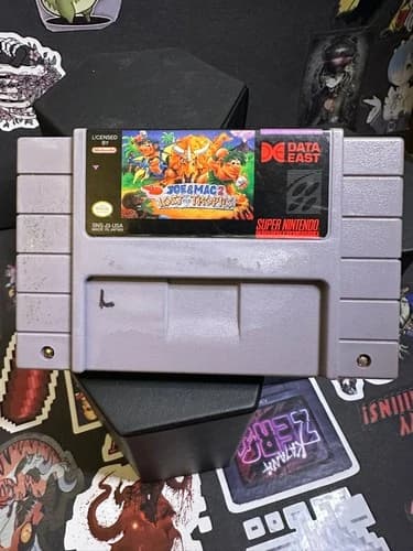 Joe & Mac 2: Lost in the Tropics (Super Nintendo, 1994) SNES and Authentic