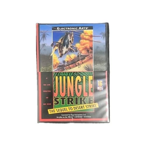 Jungle Strike Sega Genesis, CIB, Tested And Working