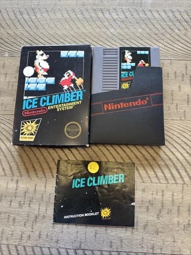 Nes Ice Climber Complete In Box. Tested