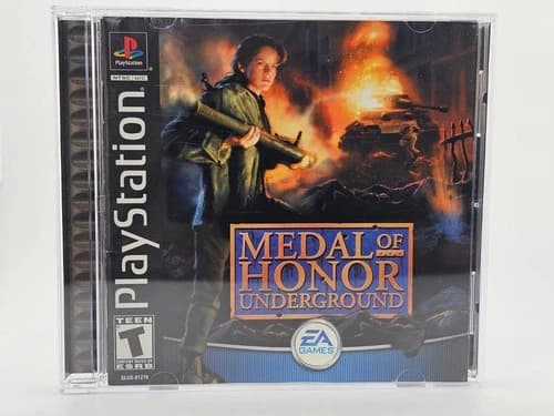 Sony Playstation 1 PS1 Medal Of Honor Underground CIB Cleaned & Tested