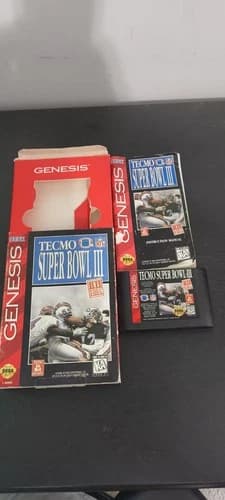 Tecmo Super Bowl III 3: Final Edition Sega Genesis CIB Tested Works