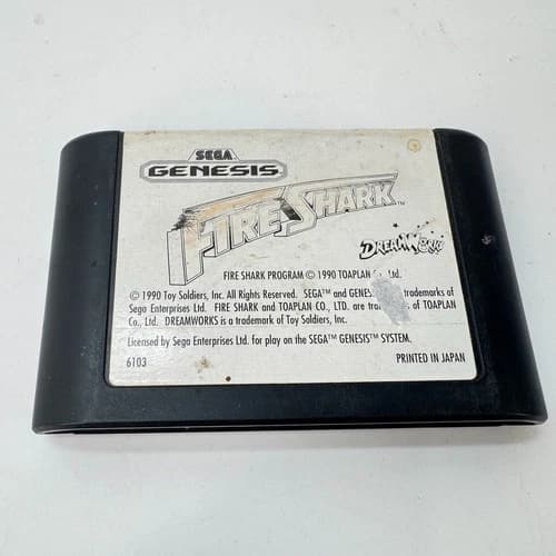 Fire Shark (Sega Genesis, 1990) - Cartridge Only - Tested WORKS