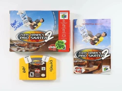 Tony Hawk's Pro Skater 2 Nintendo 64 N64 Original Box Manual See Desc