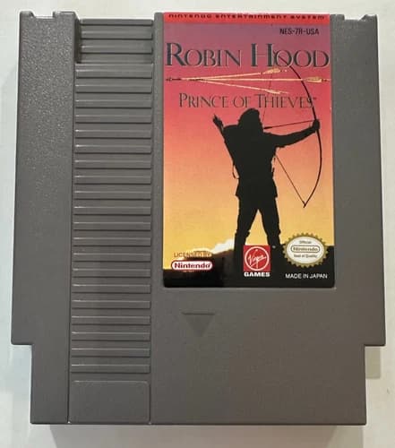 Robin Hood Prince of Thieves NES Game Clean Label Loose Tested