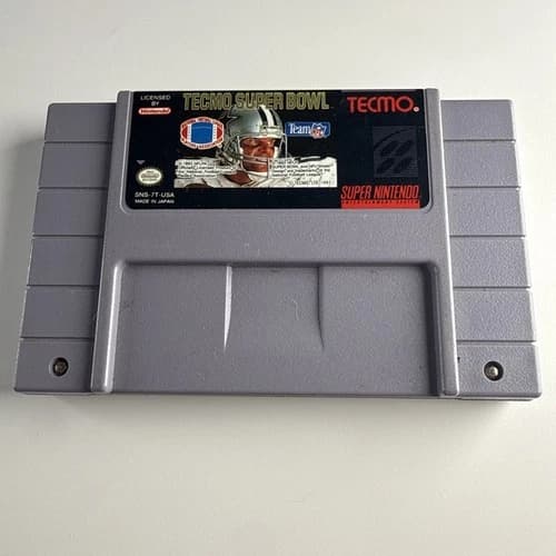 Tecmo Super Bowl (Super Nintendo Entertainment System SNES, 1993) Cartridge Only