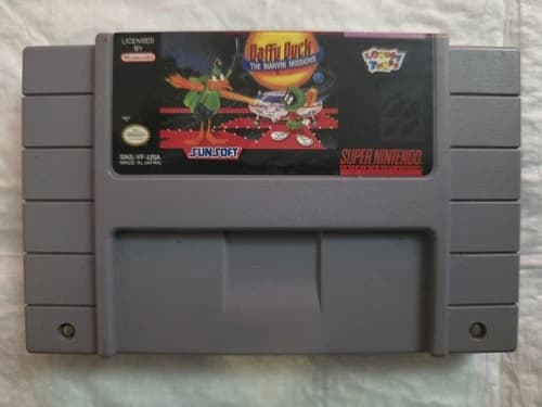 Daffy Duck: The Marvin Missions SNES SUPER NINTENDO AUTHENTIC CLEAN
