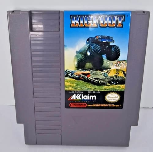 Nintendo NES Bigfoot Authentic Acclaim 1990 Cartridge Only
