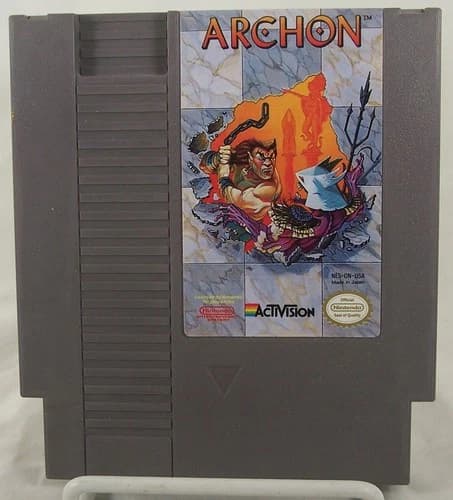 Vintage ARCHON Nintendo NES Game Cartridge Authentic, Tested and Works