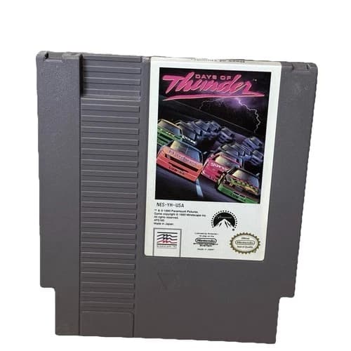 Days of Thunder (Nintendo NES) Cleaned Tested Working