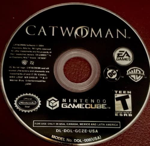 Catwoman (Nintendo GameCube, 2004) Disc Only Tested Works Some Scratches