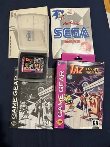 * Taz in Escape from Mars (Sega Game Gear) Complete CIB