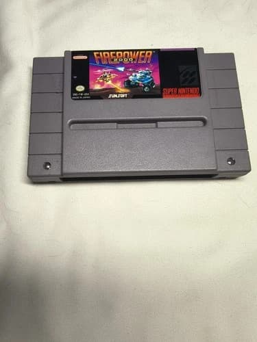Sunsoft Firepower 2000 Super Nintendo SNES Game Cartridge NTSC-U/C US/Canada