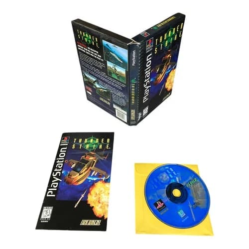 Sony PlayStation 1 PS1 CIB COMPLETE TESTED Thunderstrike 2 Long Box