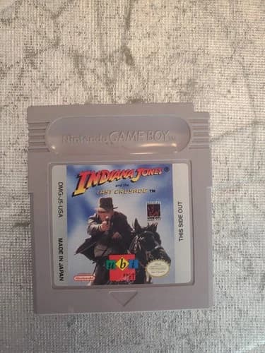 Indiana Jones and the Last Crusade (Nintendo Gameboy, 1989) Video Game Cartridge