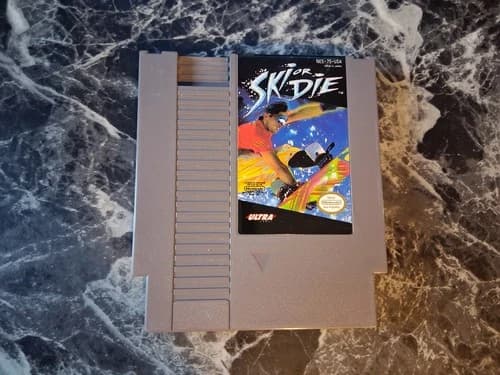 Ski or Die Nintendo NES Authentic Tested Contacts Cleaned