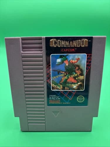 Commando Destroy The Enemy Army Official Nintendo Entertainment System NES Untes