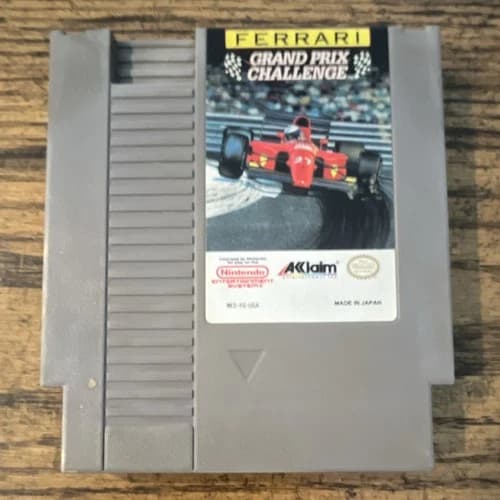 Acclaim Ferrari Grand Prix Challenge Nintendo NES Game Cartridge NTSC-U/C