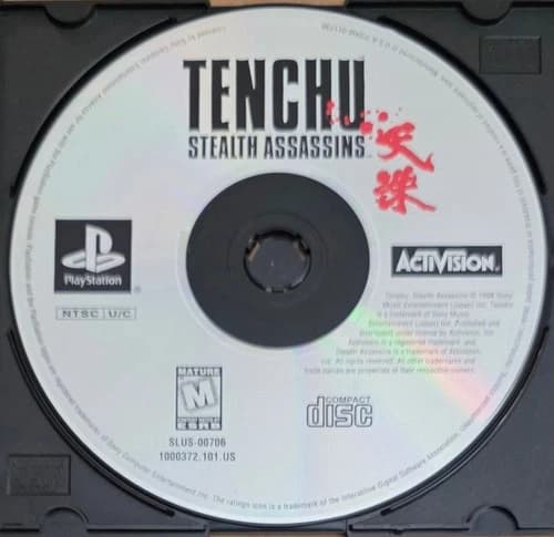 Tenchu: Stealth Assassins Sony PlayStation 1 (PS1 ) 1998 Disc Only