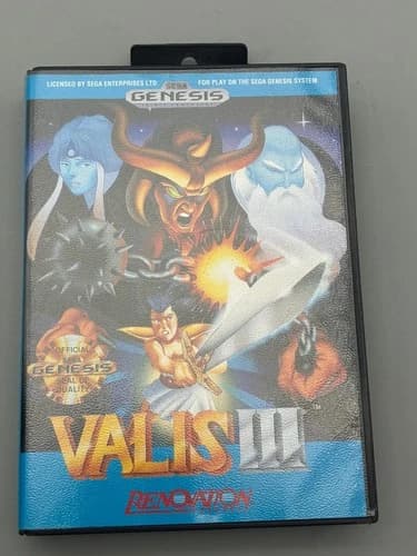 Valis III 3 Sega Genesis Renovation Products Nice Complete CIB Tested Working