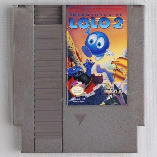 Adventures of LOLO 2 NES Nintendo Game - Authentic/Cleaned/Tested HAL