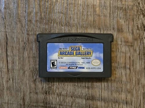 Sega Arcade Gallery Nintendo Game Boy Advance GBA 2003 Catridge Only Tested