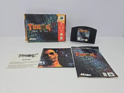 Turok 2 Seeds of Evil Nintendo 64 N64 Authentic Complete In Box CIB